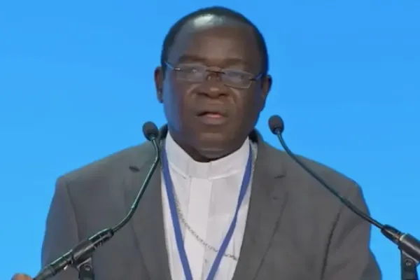 Bishop Matthew Hassan Kukah of Sokoto addresses a dinner of ADF International, "The Crisis of Religious Freedom in Nigeria," at the 2021 International Religious Freedom Summit in Washington, D.C. International Religious Freedom Summit 2021